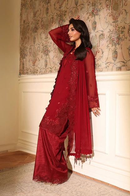 Azure | Ensembles | Cherry Veil - Casual Dress - available at Maria Faisal in UK and USA.