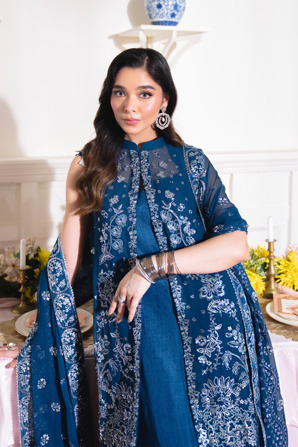 Neeshay | Dastaan Formals 25 | Aabirah - is Navy dress from Neeshay - Ladies Clothes - Maria Faisal