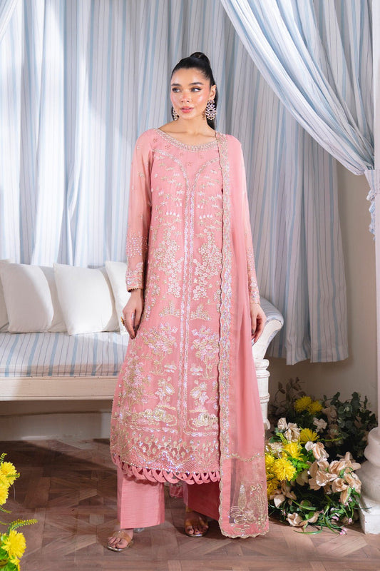 Neeshay | Dastaan Formals 25 | Gulrukh - is Pink dress from Neeshay - Ladies Clothes - Maria Faisal