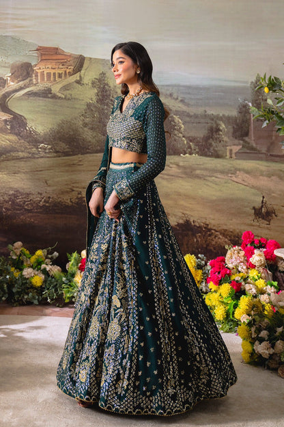Neeshay | Dastaan Formals 25 | Shahnoor - is Mineral Green dress from Neeshay - Ladies Clothes - Maria Faisal