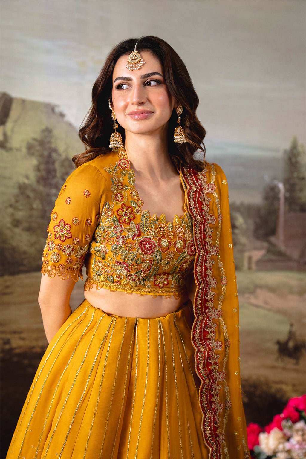 Neeshay | Dastaan Formals 25 | Zarafshaan - is Mustard Yellow dress from Neeshay - Ladies Clothes - Maria Faisal