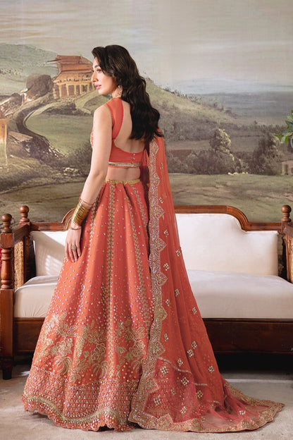 Neeshay | Dastaan Formals 25 | Zebunnisa - is Coral dress from Neeshay - Ladies Clothes - Maria Faisal