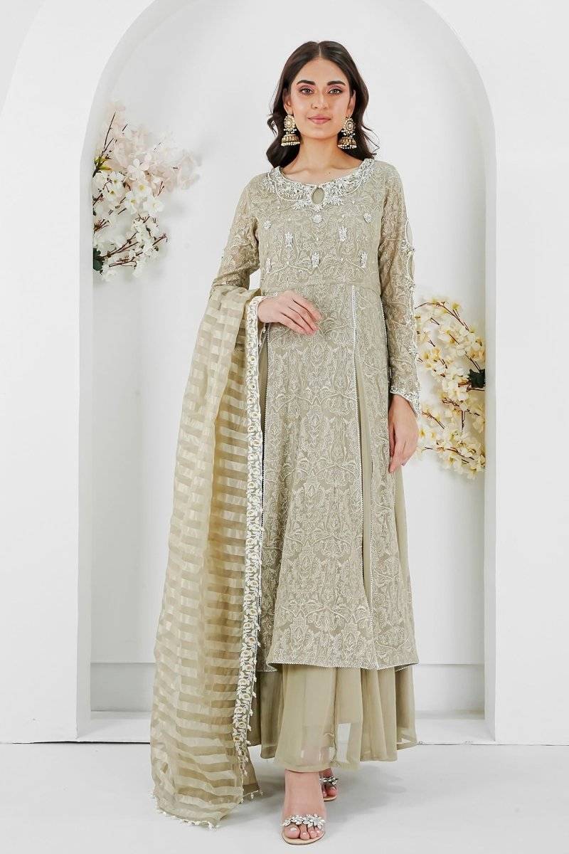 Panache | Pret | Neutral Oasis by Maria Faisal - Registered Vendor of : Panache By Mona - type : Ladies Clothes - 100% original wedding dresses