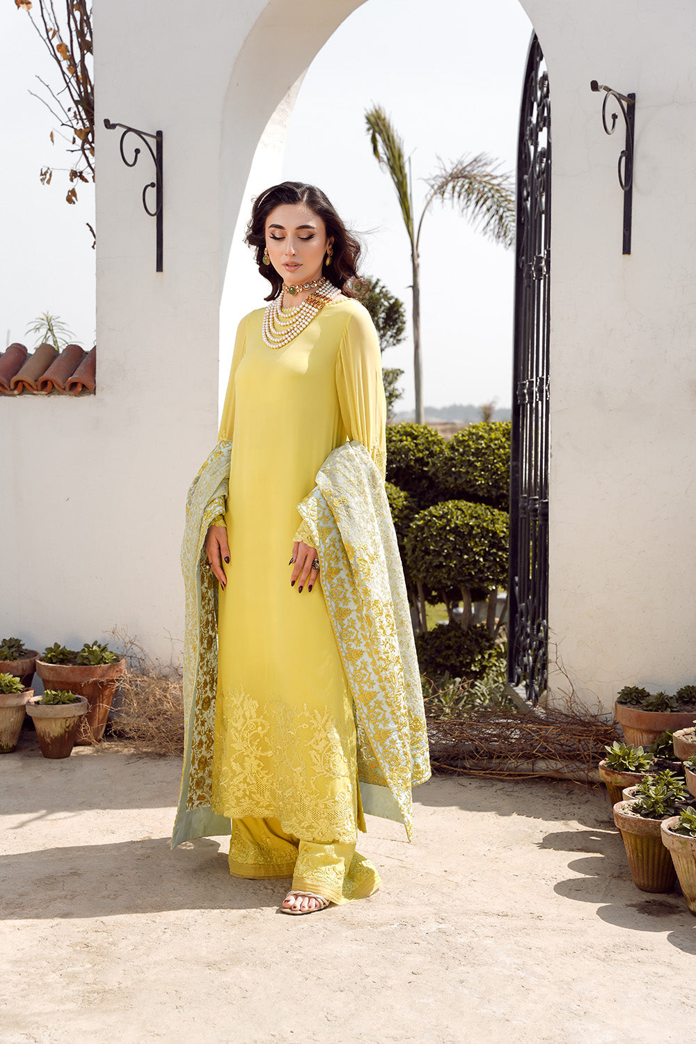 Nilofer Shahid | Verve Summer 24 | Evara (3pc)  Verve SS 24 - Maria Faisal