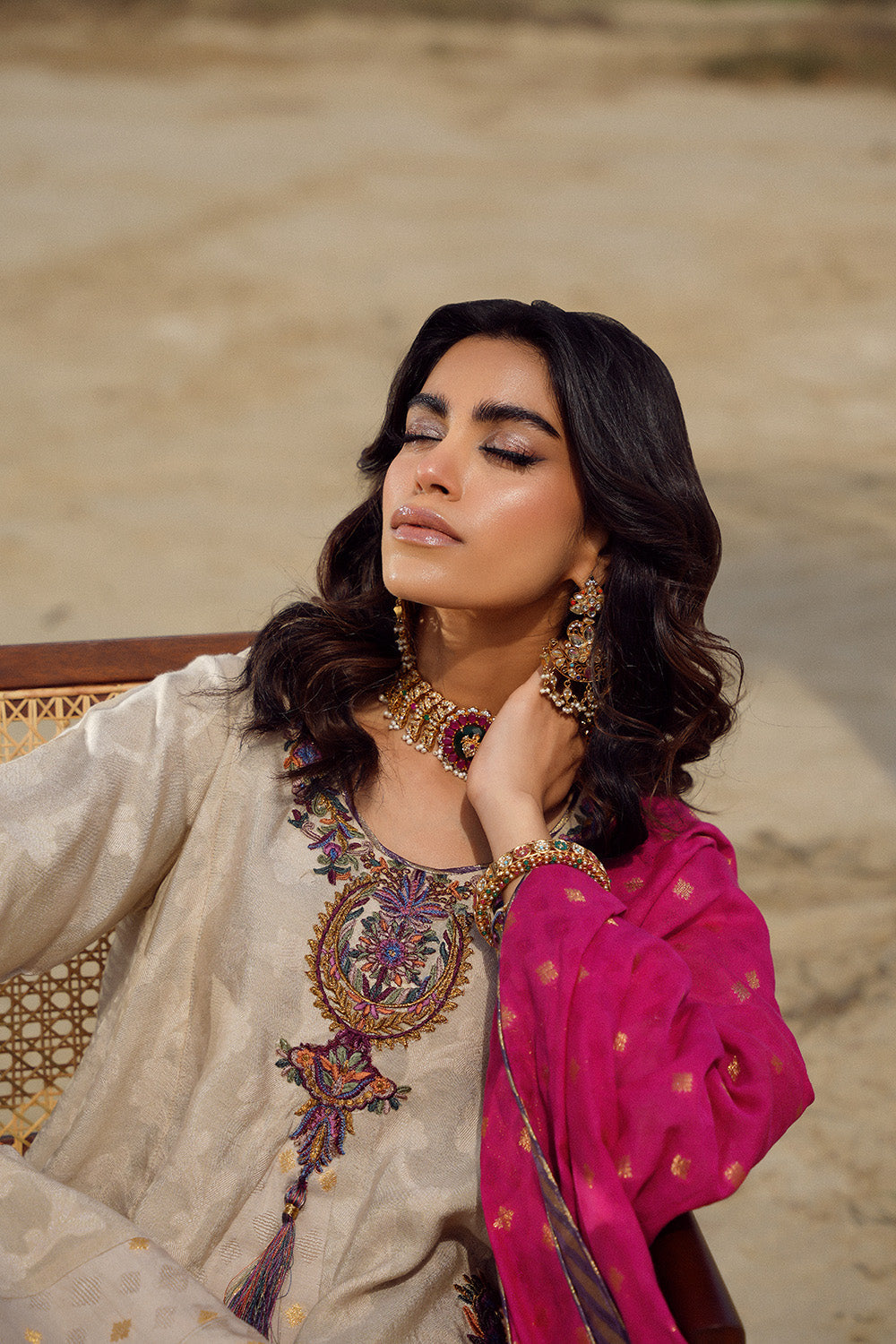Nilofer Shahid | Verve Summer 24 | Verena (3pc)  Verve SS 24 - Maria Faisal