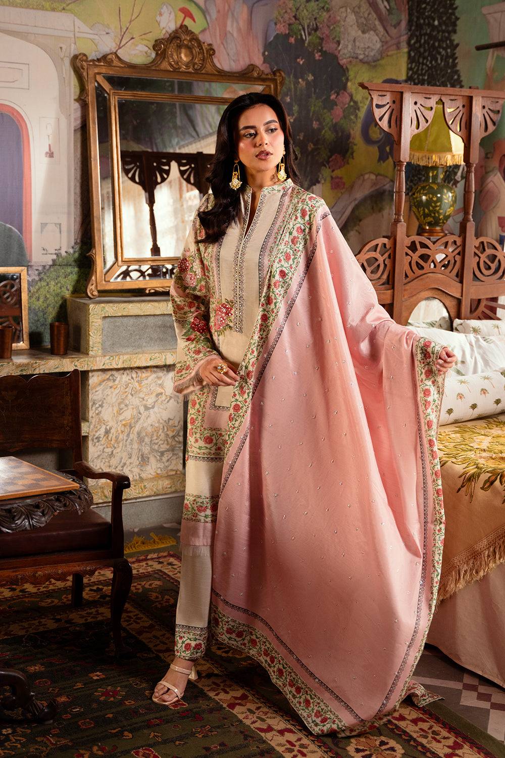 Saira Rizwan | Dahini Silk Pret | ADELIA -SRLP07-25 by Maria Faisal - Registered Vendor of : Saira Rizwan - type : Ladies Clothes - 100% original wedding dresses