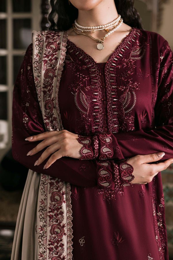 Nureh | Exclusive Winter 25 | NE-176 - Casual Dress - available at Maria Faisal in UK and USA.