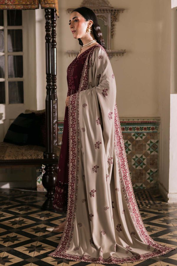 Nureh | Exclusive Winter 25 | NE-176 - Casual Dress - available at Maria Faisal in UK and USA.