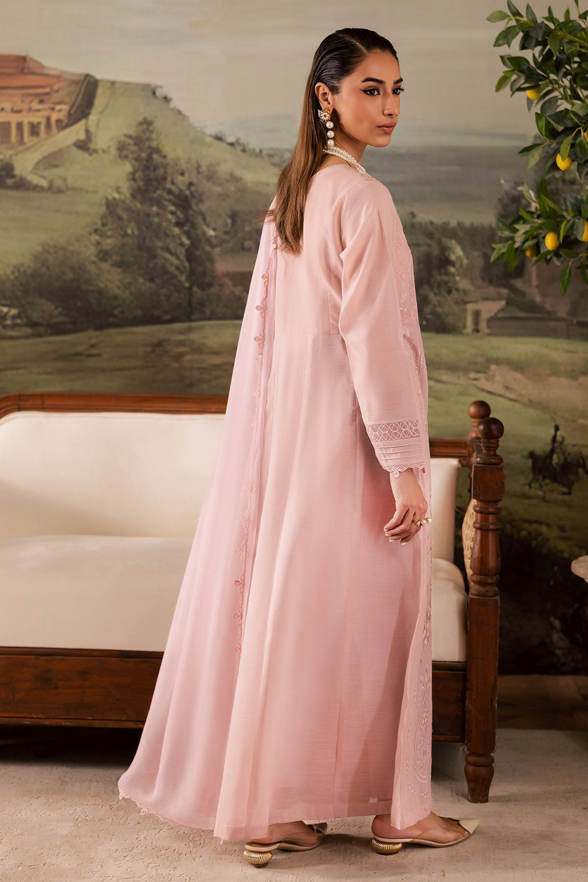 Nureh | Shades of Winter | NP-670 - Casual Dress - available at Maria Faisal in UK and USA.