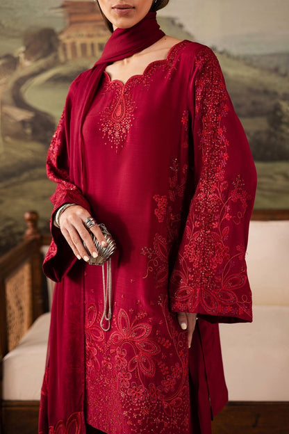 Nureh | Shades of Winter | NP-675 - Casual Dress - available at Maria Faisal in UK and USA.