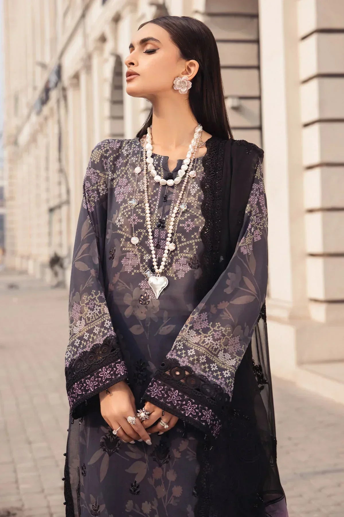 Nureh | Swiss Prints | NS-123 - Ladies Clothes - Maria Faisal