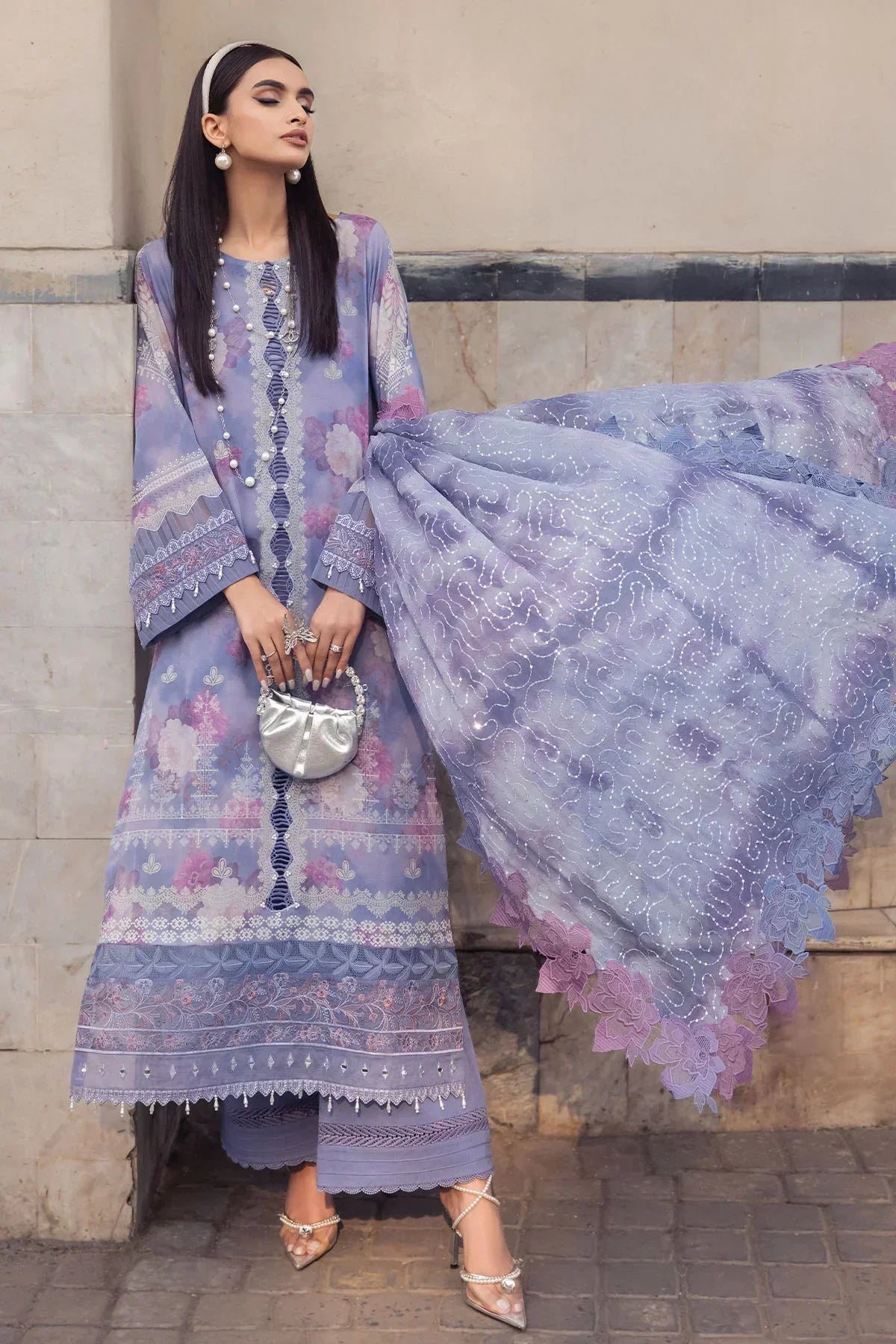 Nureh | Swiss Prints | NS-119 - Ladies Clothes - Maria Faisal