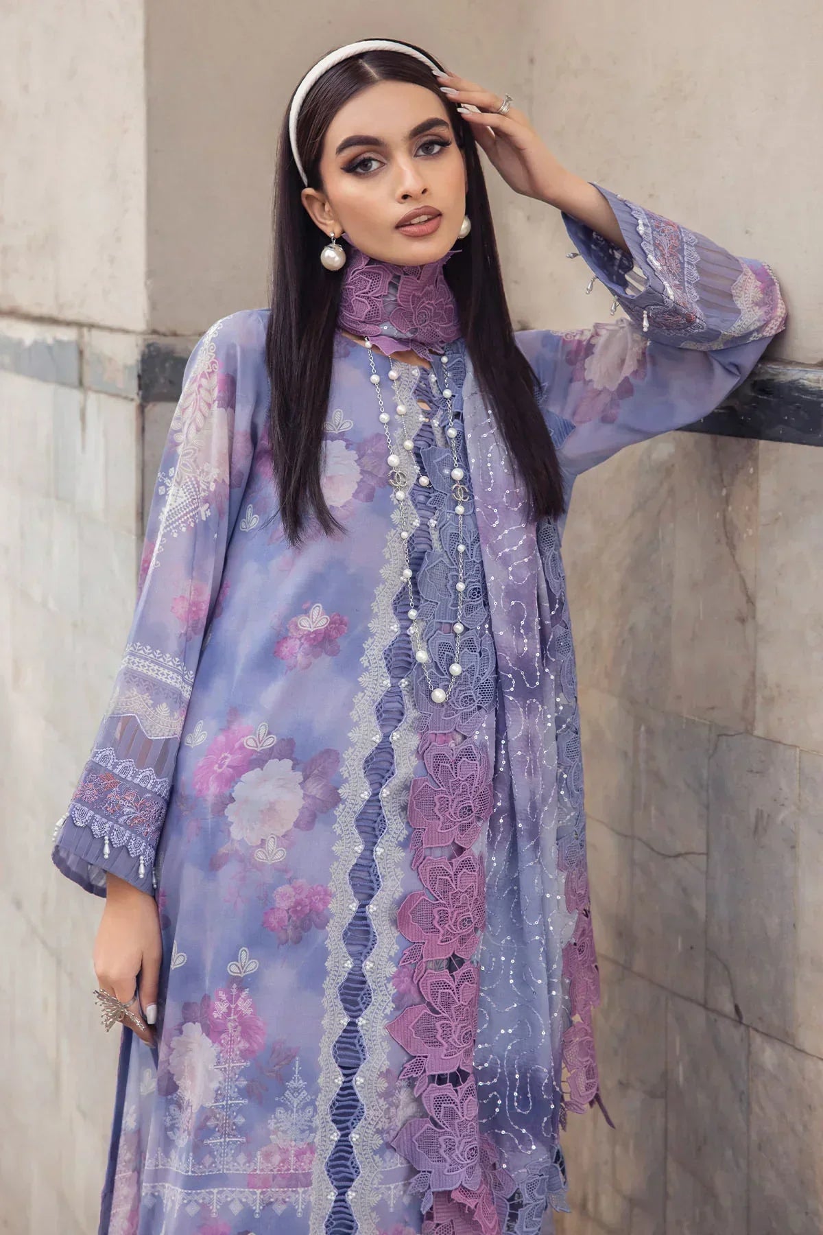 Nureh | Swiss Prints | NS-119 - Ladies Clothes - Maria Faisal