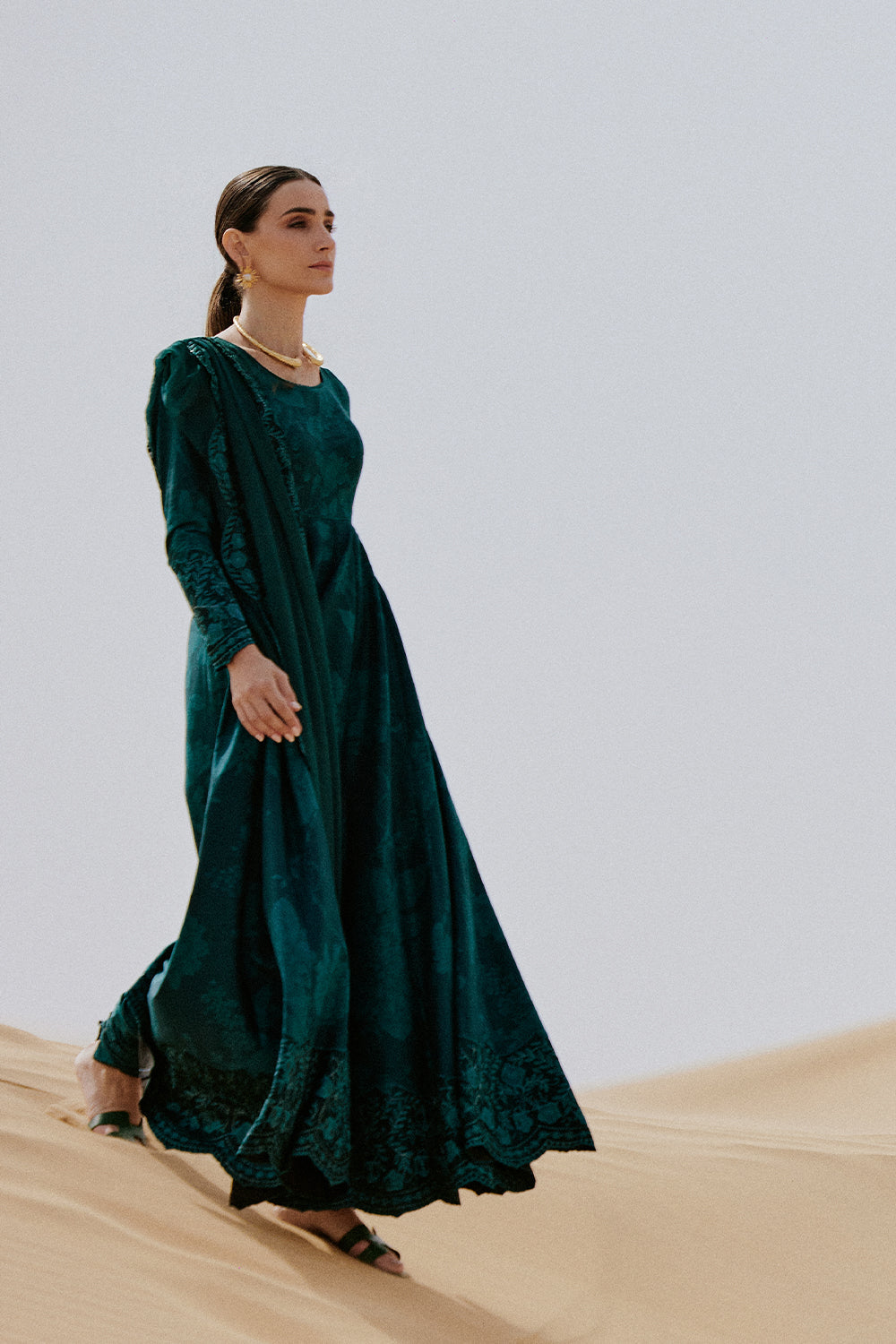 Saira Rizwan | Luxury Lawn 26 | ZOMOROD-SRL26-10 - Dress - available at Maria Faisal in UK and USA.