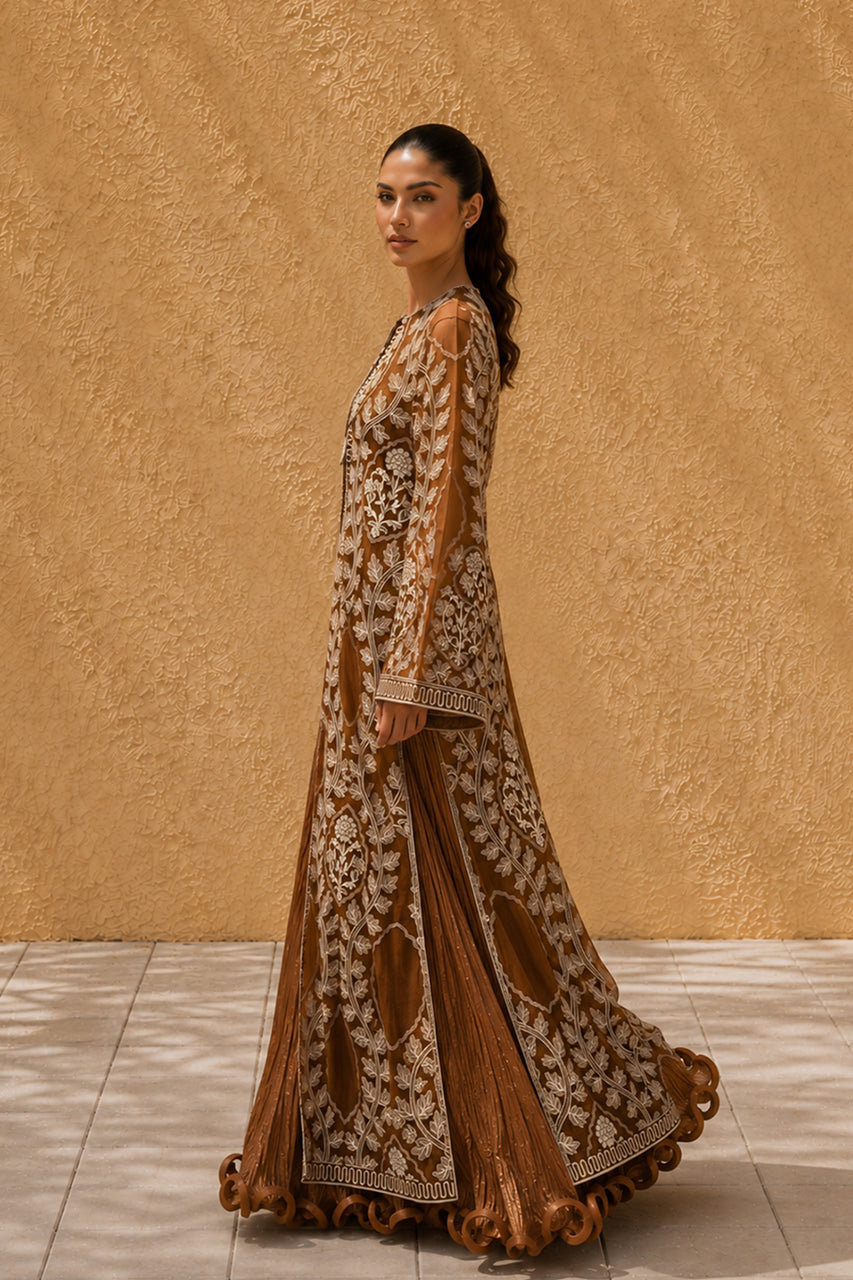 Sania Maskatiya | Eid ul Adha Edit | Usha (B) - Luxury Dress - available at Maria Faisal in UK and USA.