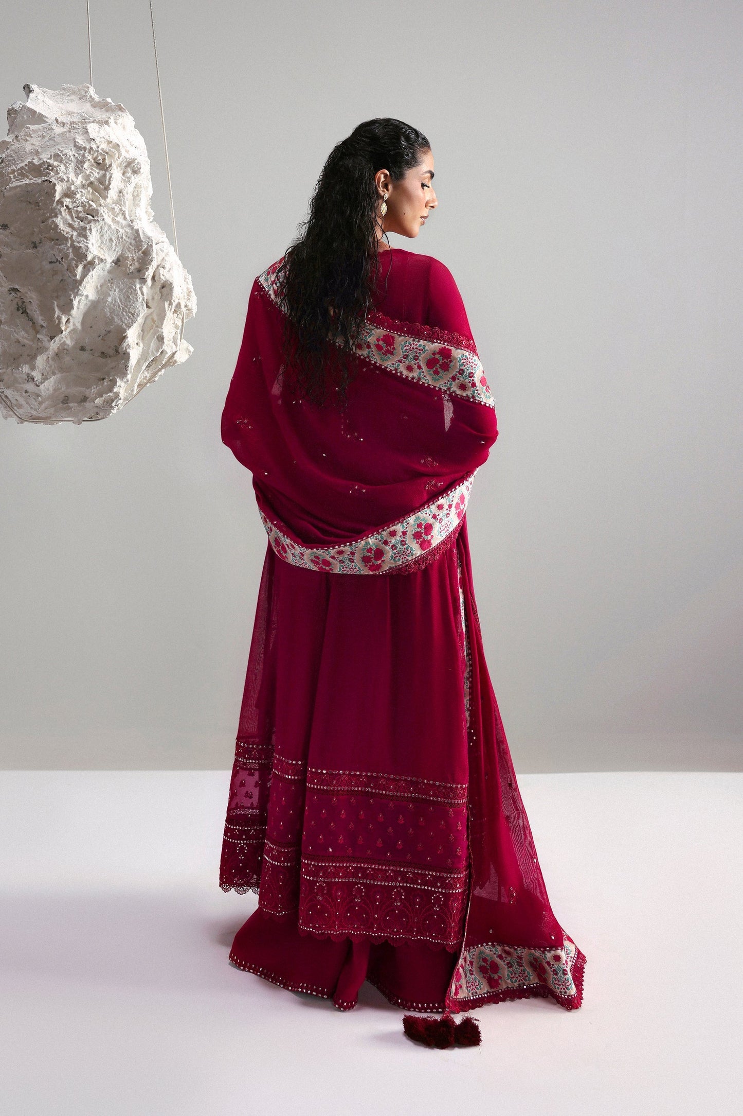Afrozeh | Slate Ready to Wear | Roselith - Ladies Clothes - Maria Faisal