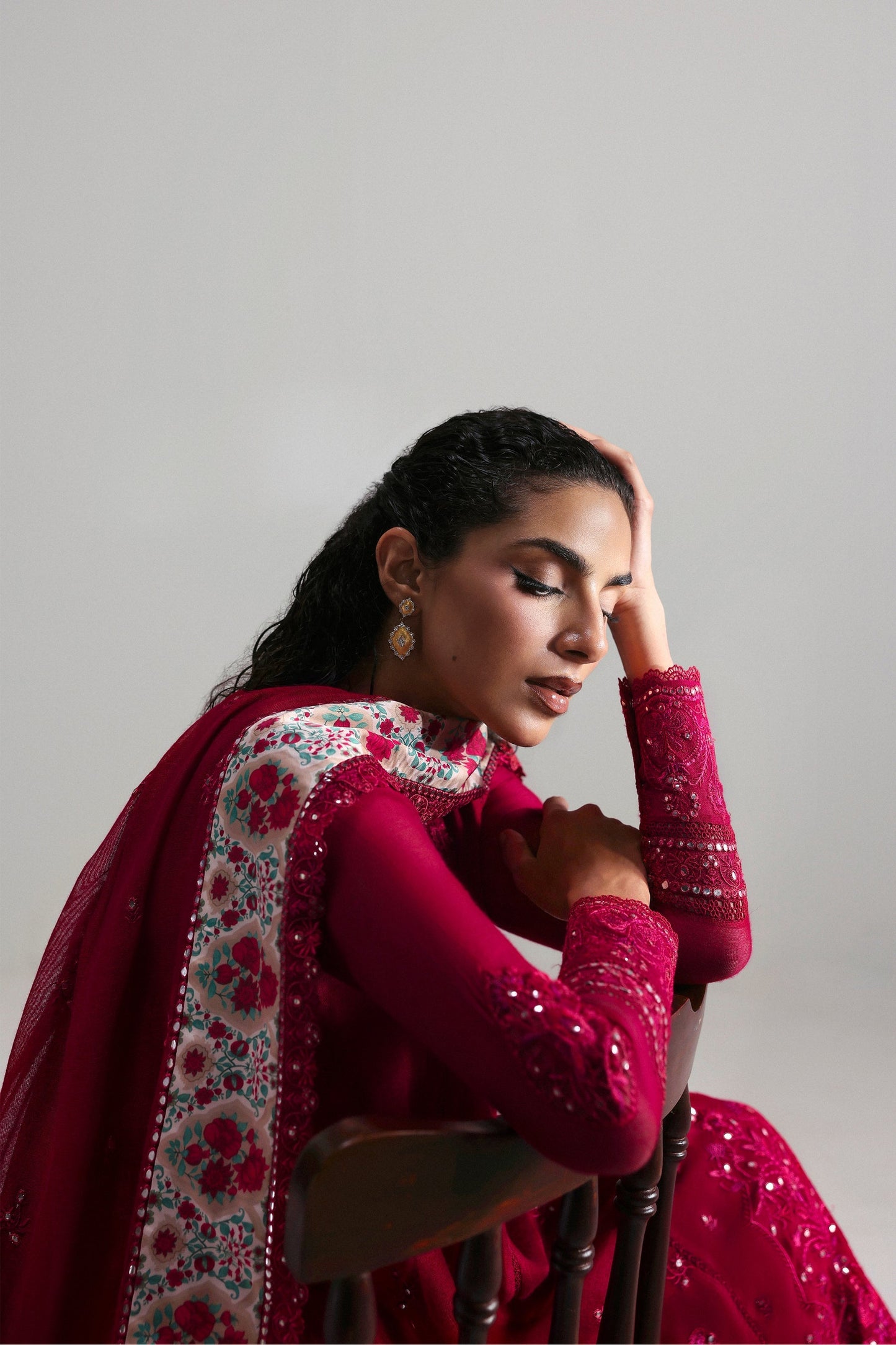 Afrozeh | Slate Ready to Wear | Roselith - Ladies Clothes - Maria Faisal