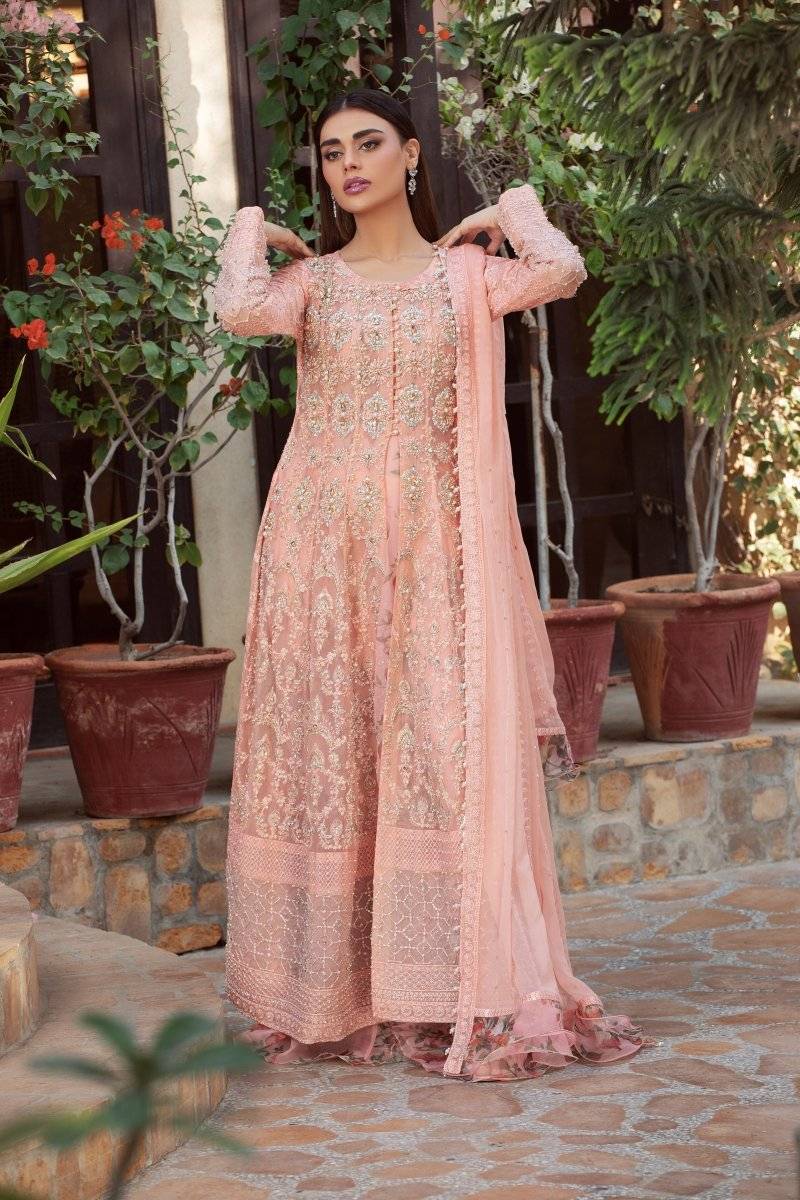 Panache | Pret | Peachy Blossom by Maria Faisal - Registered Vendor of : Panache By Mona - type : Ladies Clothes - 100% original wedding dresses