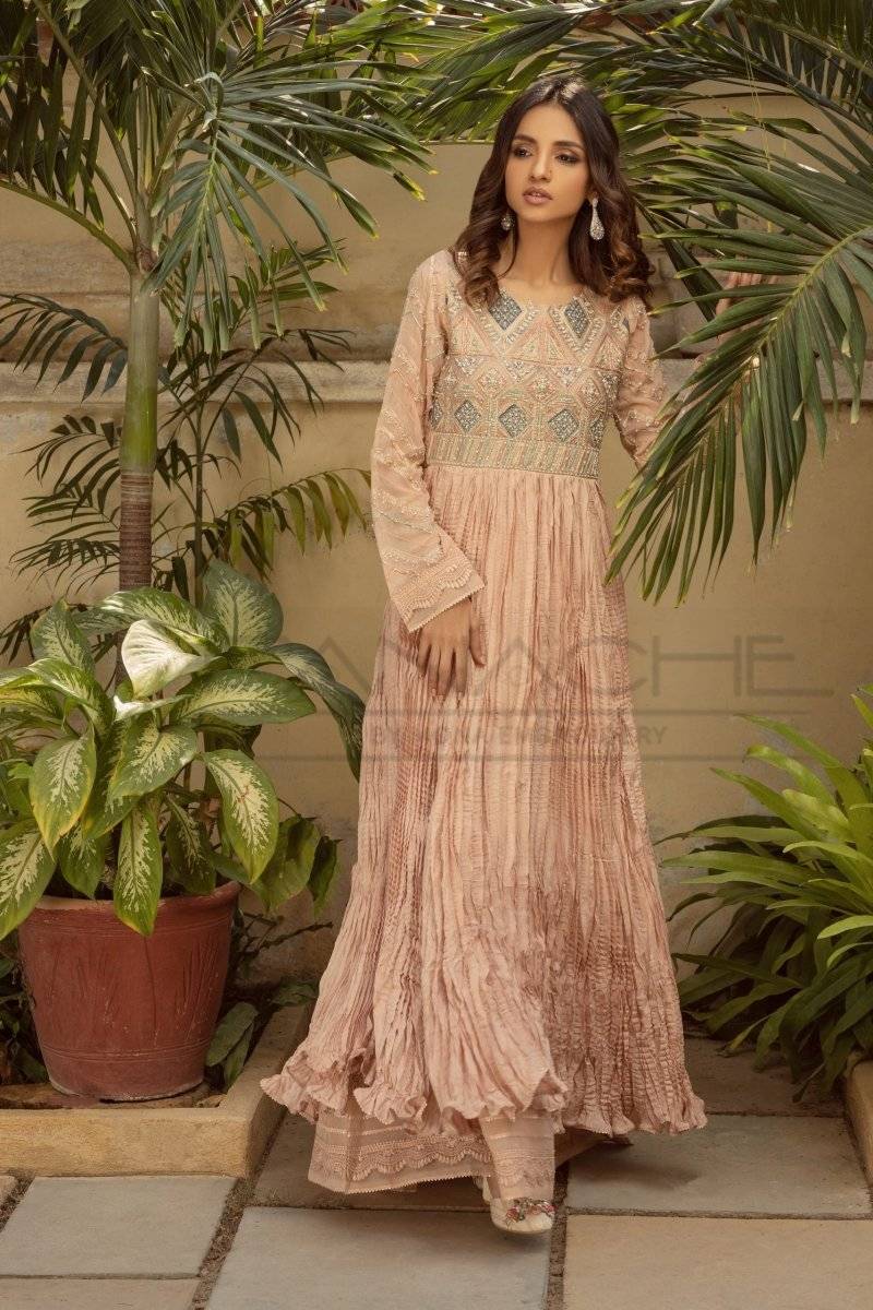 Panache | Pret | Peachy Suave by Maria Faisal - Registered Vendor of : Panache By Mona - type : Ladies Clothes - 100% original wedding dresses