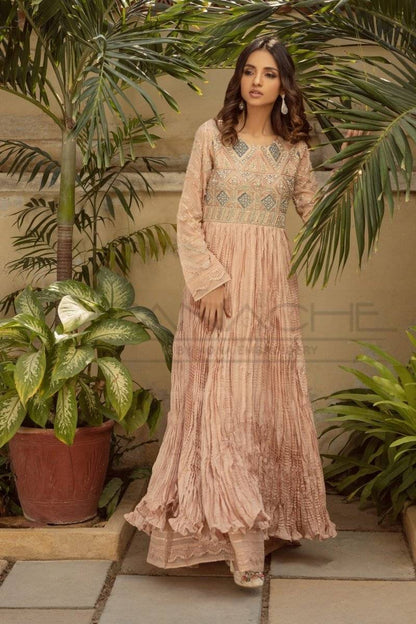 Panache | Pret | Peachy Suave by Maria Faisal - Registered Vendor of : Panache By Mona - type : Ladies Clothes - 100% original wedding dresses