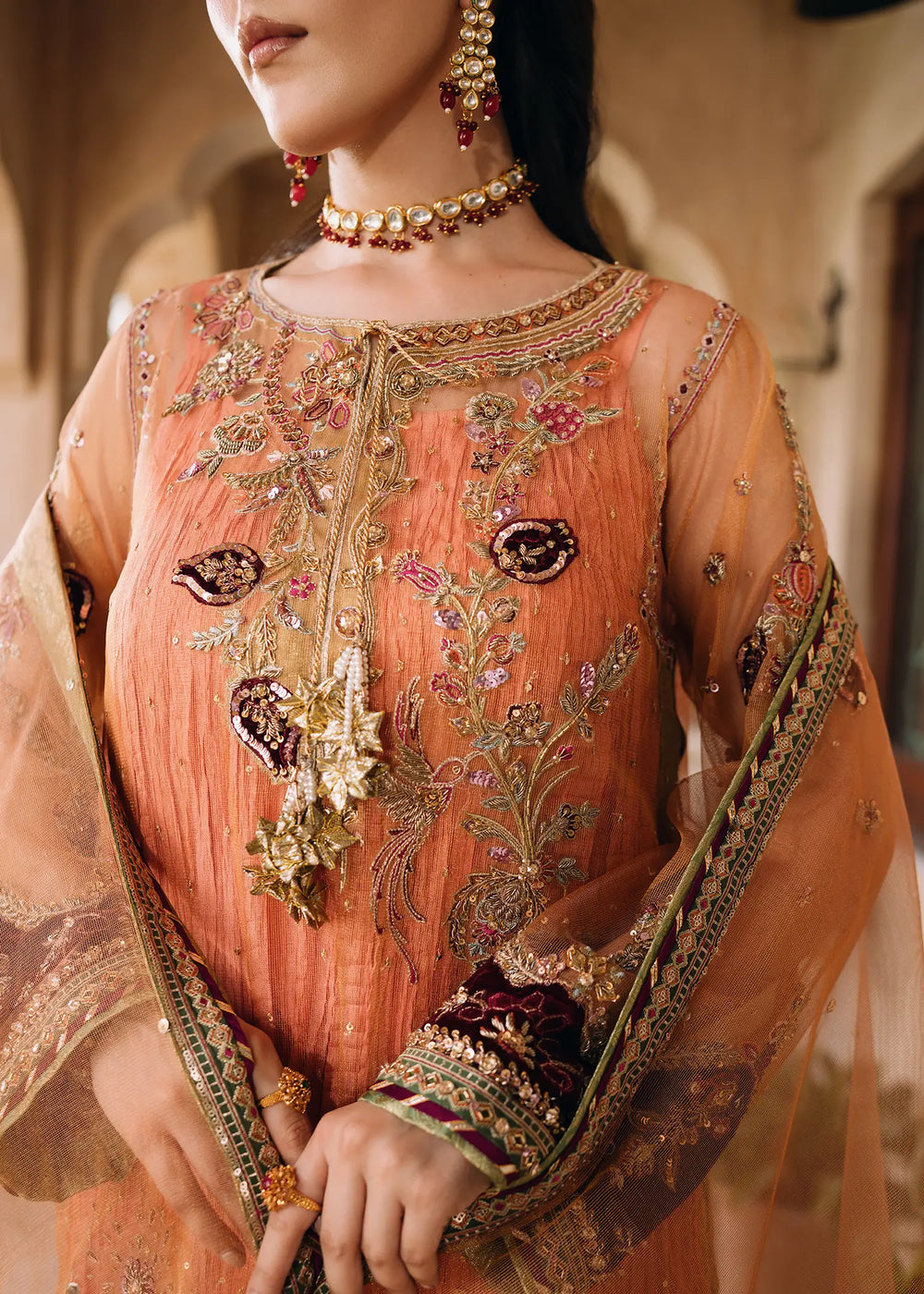 Jeem | Amaltaas Wedding Formals 26 | PERSIAN NIGHT - Wedding Dress - available at Maria Faisal in UK and USA.