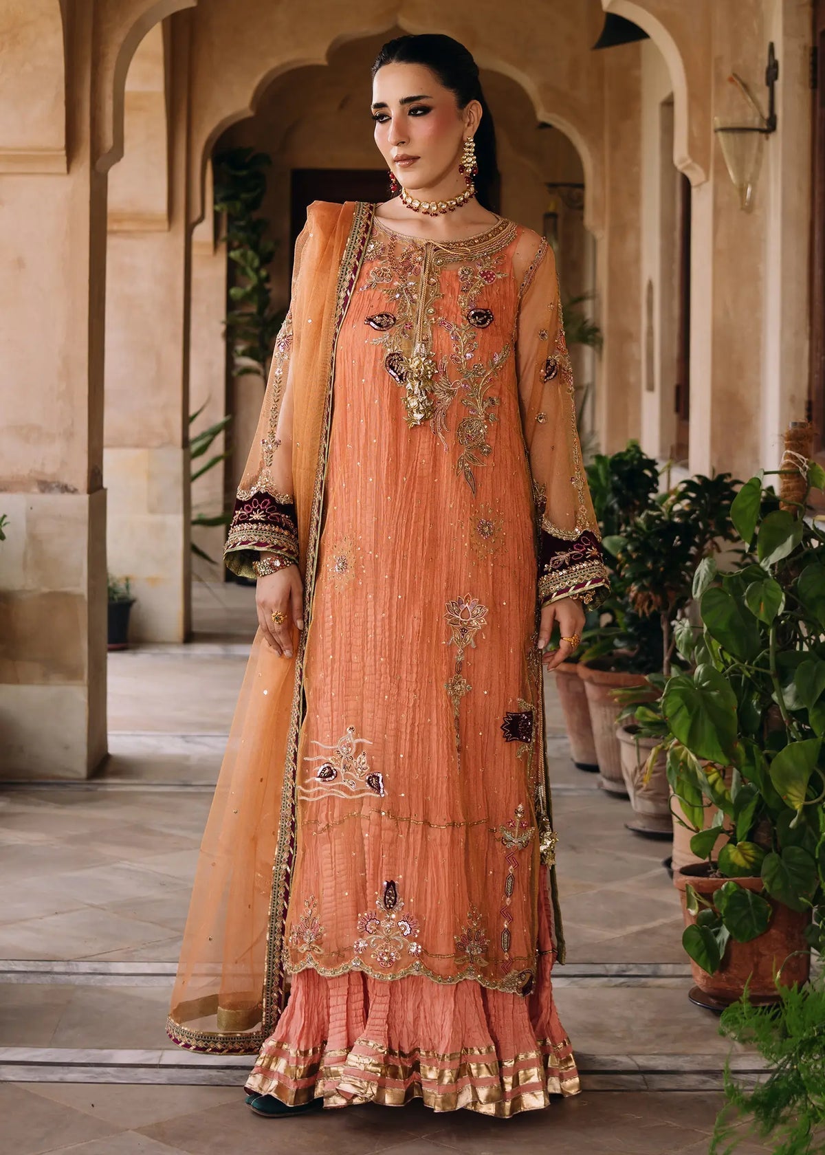 Jeem | Amaltaas Wedding Formals 26 | PERSIAN NIGHT - Wedding Dress - available at Maria Faisal in UK and USA.