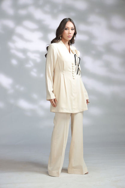 Sana Abbas | La Fiesta A W Pret | Sallow - Dress - available at Maria Faisal in UK and USA.