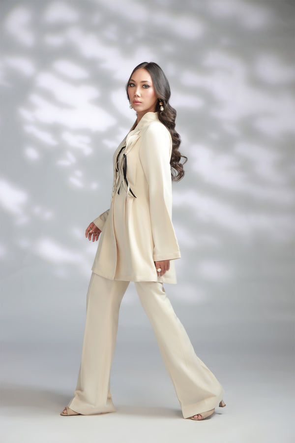 Sana Abbas | La Fiesta A W Pret | Sallow - Dress - available at Maria Faisal in UK and USA.