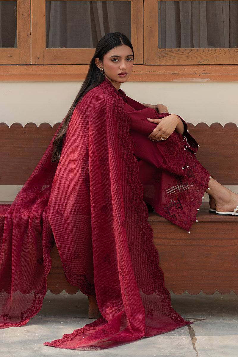 Cross Stitch | Mahiri Lawn 25 | RUBY GLINT by Maria Faisal - Registered Vendor of : Cross Stitch - type : Ladies Clothes - 100% original wedding dresses