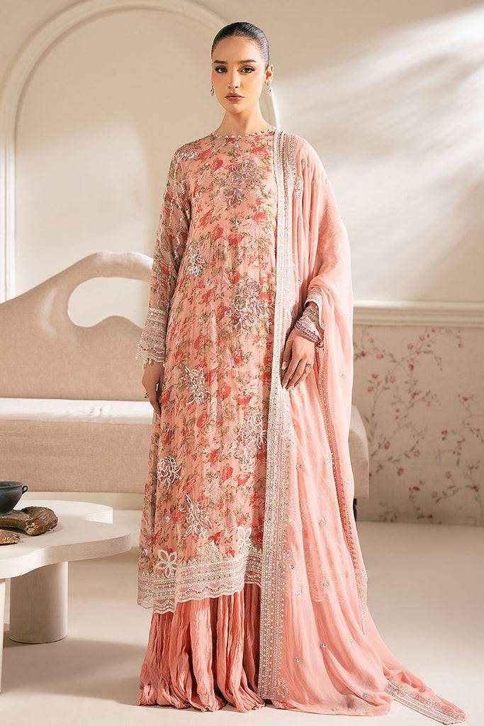 Cross Stitch | Luxe Atelier 25 | CORAL PUNCH by Maria Faisal - Registered Vendor of : Cross Stitch - type : Ladies Clothes - 100% original wedding dresses