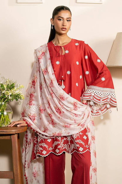 Cross Stitch | Mahiri Lawn 25 | SCARLET GARDEN by Maria Faisal - Registered Vendor of : Cross Stitch - type : Ladies Clothes - 100% original wedding dresses
