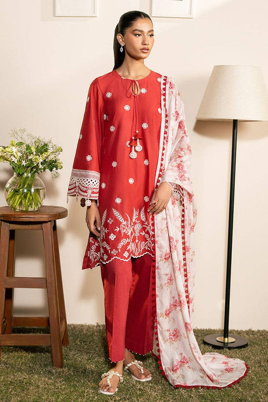 Cross Stitch | Mahiri Lawn 25 | SCARLET GARDEN by Maria Faisal - Registered Vendor of : Cross Stitch - type : Ladies Clothes - 100% original wedding dresses