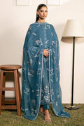 Cross Stitch | Mahiri Lawn 25 | TEAL SERENITY by Maria Faisal - Registered Vendor of : Cross Stitch - type : Ladies Clothes - 100% original wedding dresses