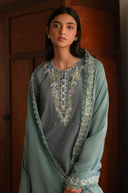 Cross Stitch | Mahiri Lawn 25 | MOONLIGHT BLUE by Maria Faisal - Registered Vendor of : Cross Stitch - type : Ladies Clothes - 100% original wedding dresses