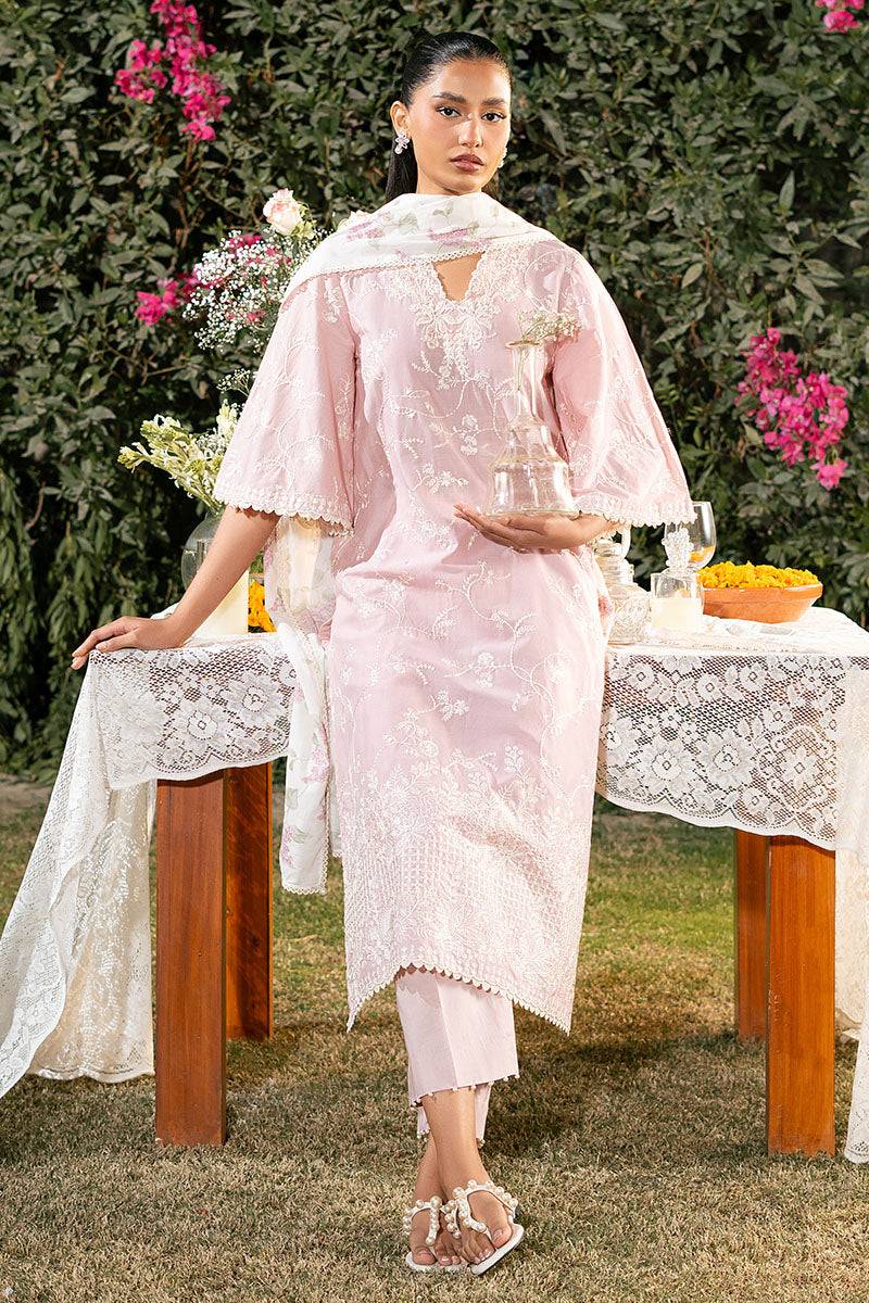 Cross Stitch | Mahiri Lawn 25 | CARMINE ROSE by Maria Faisal - Registered Vendor of : Cross Stitch - type : Ladies Clothes - 100% original wedding dresses