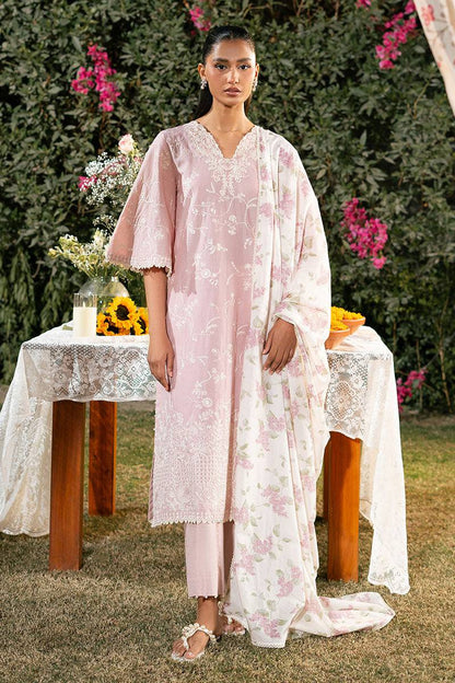 Cross Stitch | Mahiri Lawn 25 | CARMINE ROSE by Maria Faisal - Registered Vendor of : Cross Stitch - type : Ladies Clothes - 100% original wedding dresses
