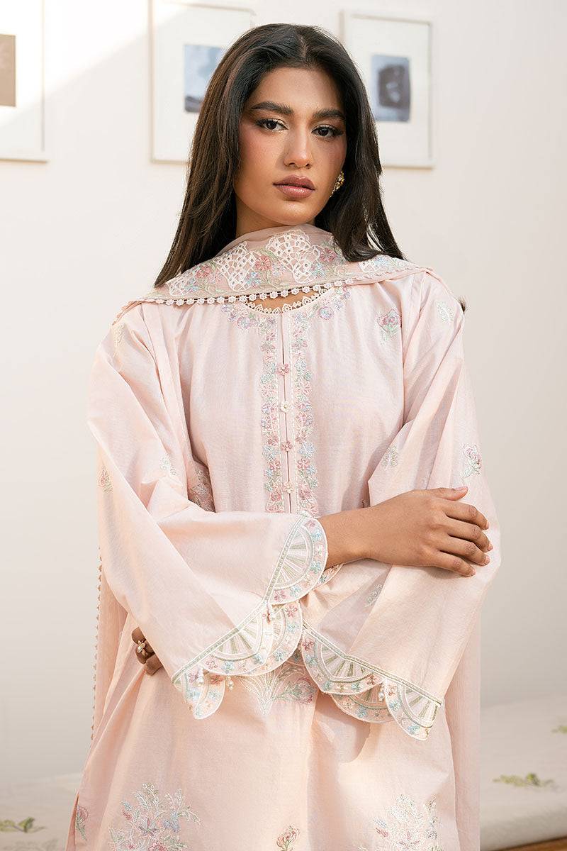 Cross Stitch | Mahiri Lawn 25 | PEACH BLOOM by Maria Faisal - Registered Vendor of : Cross Stitch - type : Ladies Clothes - 100% original wedding dresses