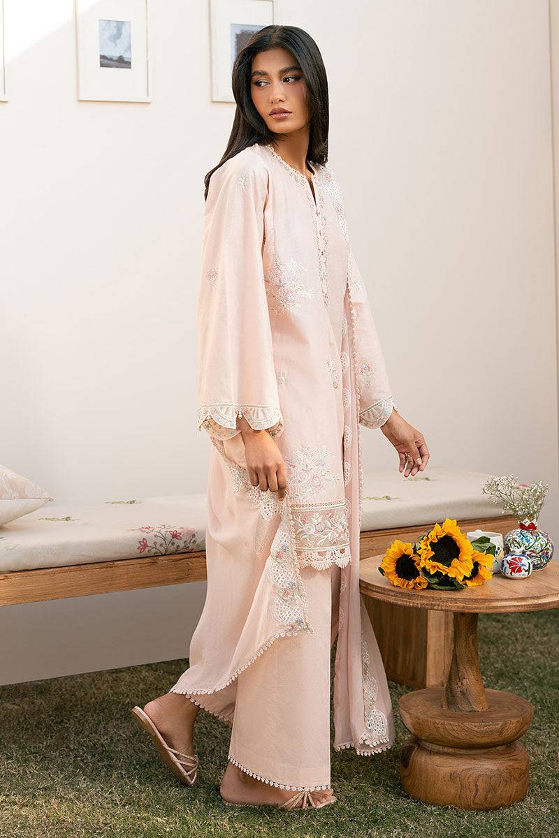 Cross Stitch | Mahiri Lawn 25 | PEACH BLOOM by Maria Faisal - Registered Vendor of : Cross Stitch - type : Ladies Clothes - 100% original wedding dresses