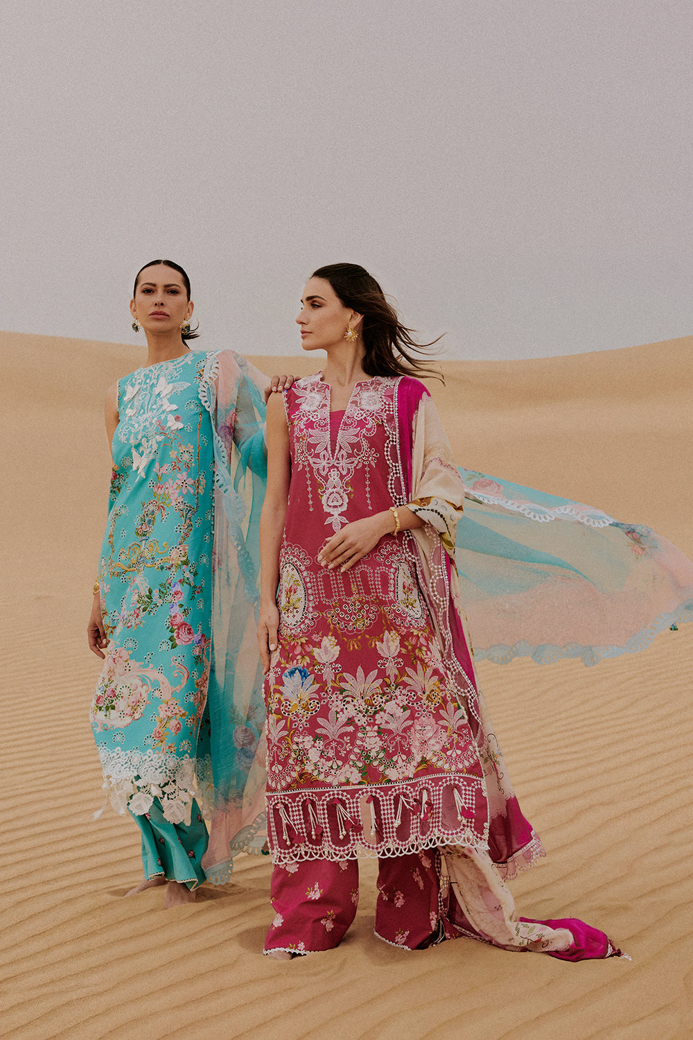 Saira Rizwan | Luxury Lawn 26 | MEHRSA-SRL26-03 - Dress - available at Maria Faisal in UK and USA.