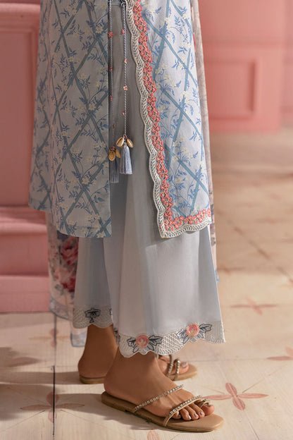 Cross Stitch | Premium Lawn 25 | AQUA ICE - Ladies Clothes 