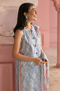 Cross Stitch | Premium Lawn 25 | AQUA ICE - Ladies Clothes 