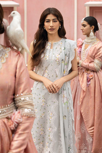 Cross Stitch | Premium Lawn 25 | GRAY FROST - Ladies Clothes 