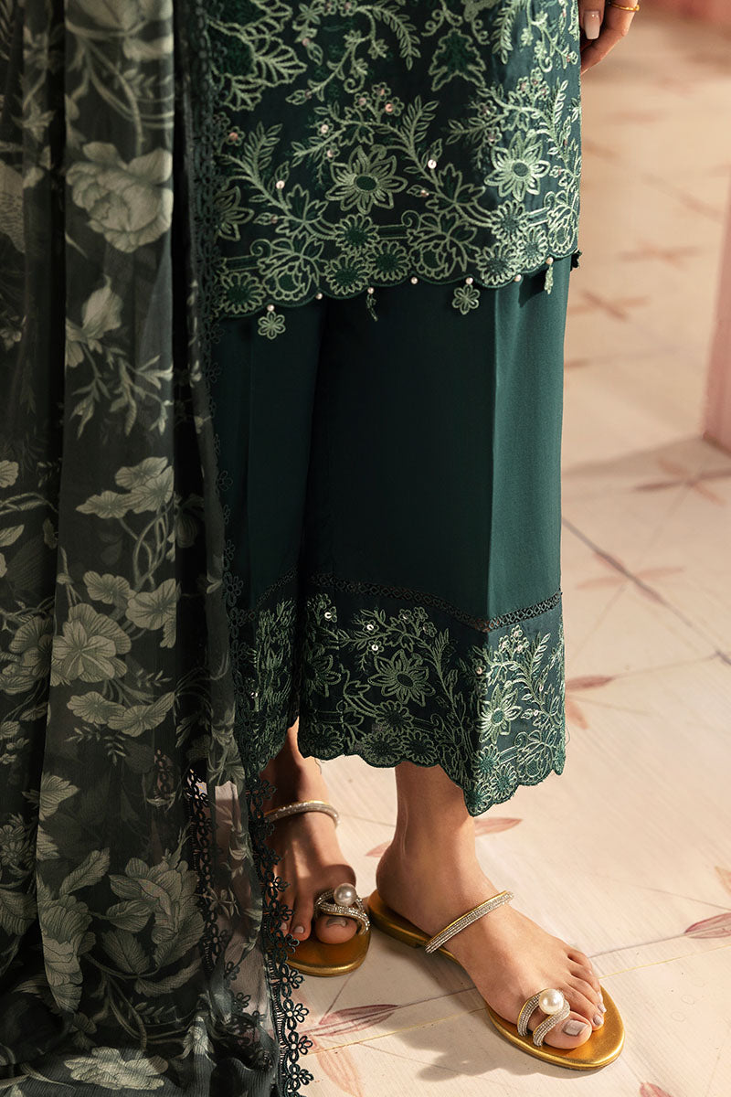 Cross Stitch | Premium Lawn 25 | VIRIDIAN GREEN - Ladies Clothes 