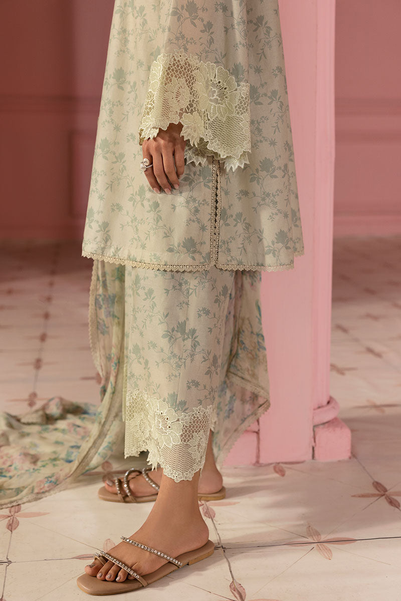 Cross Stitch | Premium Lawn 25 | SAGE GLEAM - Ladies Clothes 