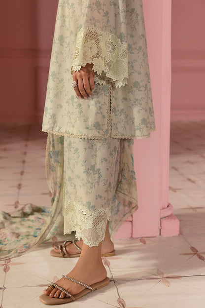 Cross Stitch | Premium Lawn 25 | SAGE GLEAM - Ladies Clothes 