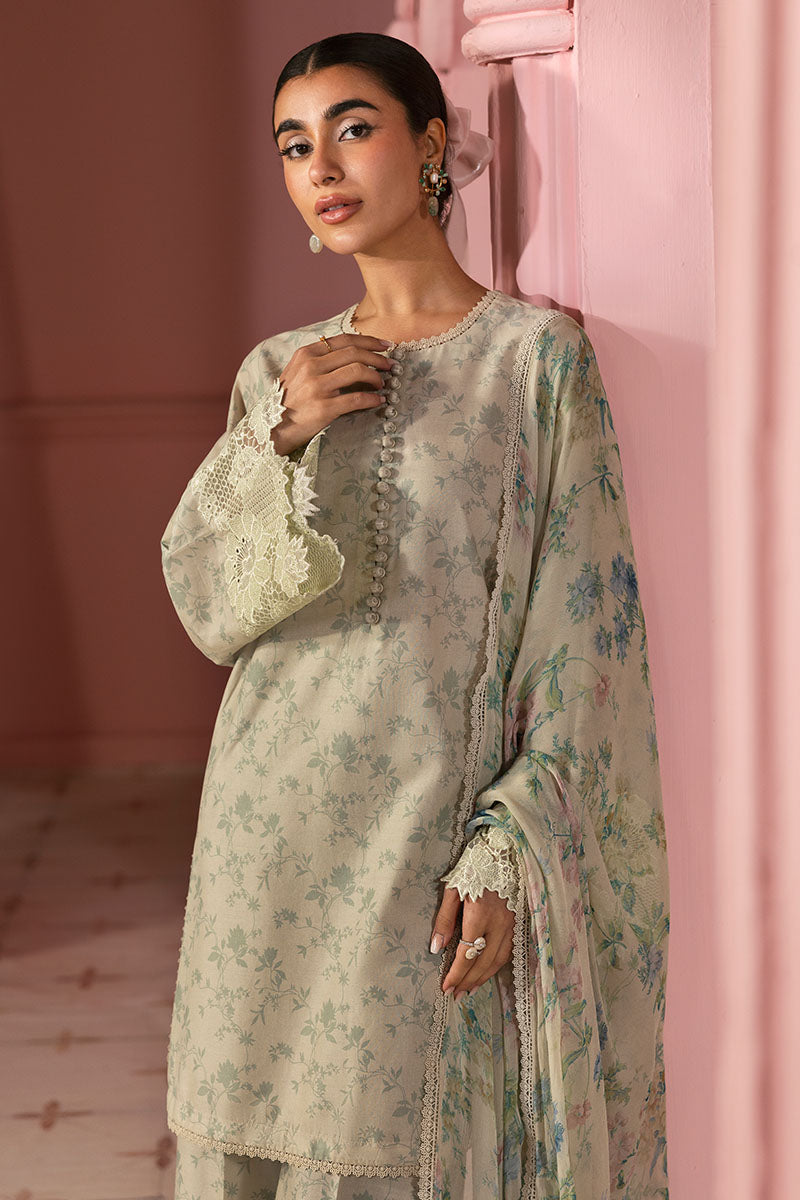 Cross Stitch | Premium Lawn 25 | SAGE GLEAM - Ladies Clothes 