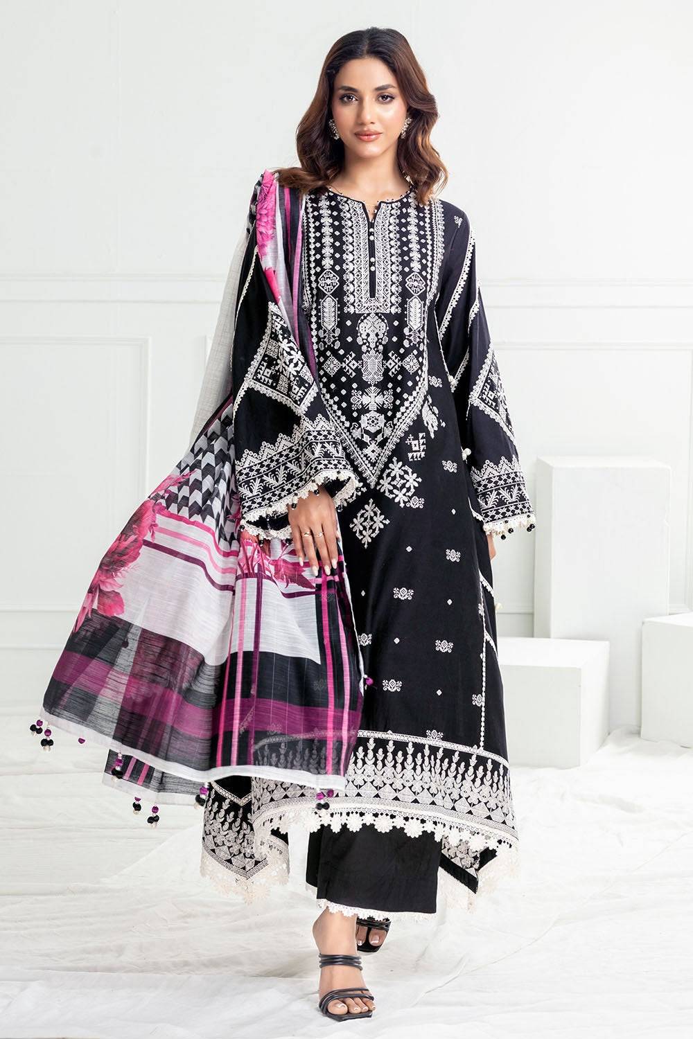 Gul Ahmed | Festive Capsule 25 | SP-52043 by Maria Faisal - Registered Vendor of : Gul Ahmed - type : Ladies Clothes - 100% original wedding dresses