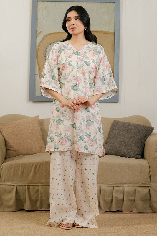 Cross Stitch | Daily Wear 25 | WHITE ORNATE-2 PC - Ladies Clothes 