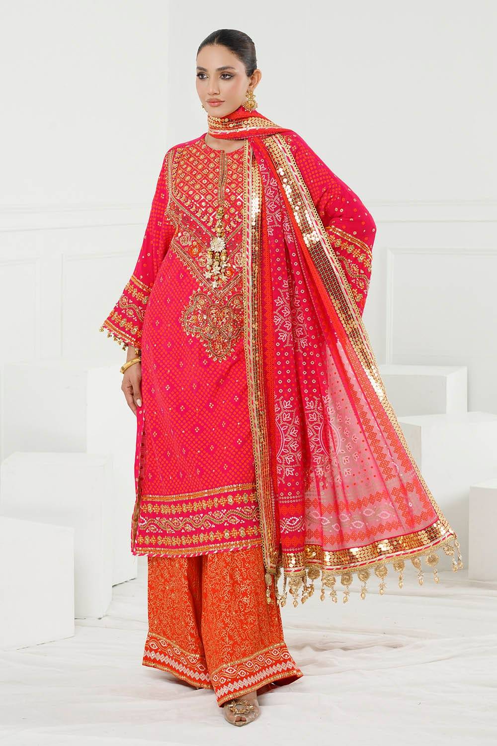 Gul Ahmed | Chunri Lawn 25 | PRW-52019 by Maria Faisal - Registered Vendor of : Gul Ahmed - type : Ladies Clothes - 100% original wedding dresses