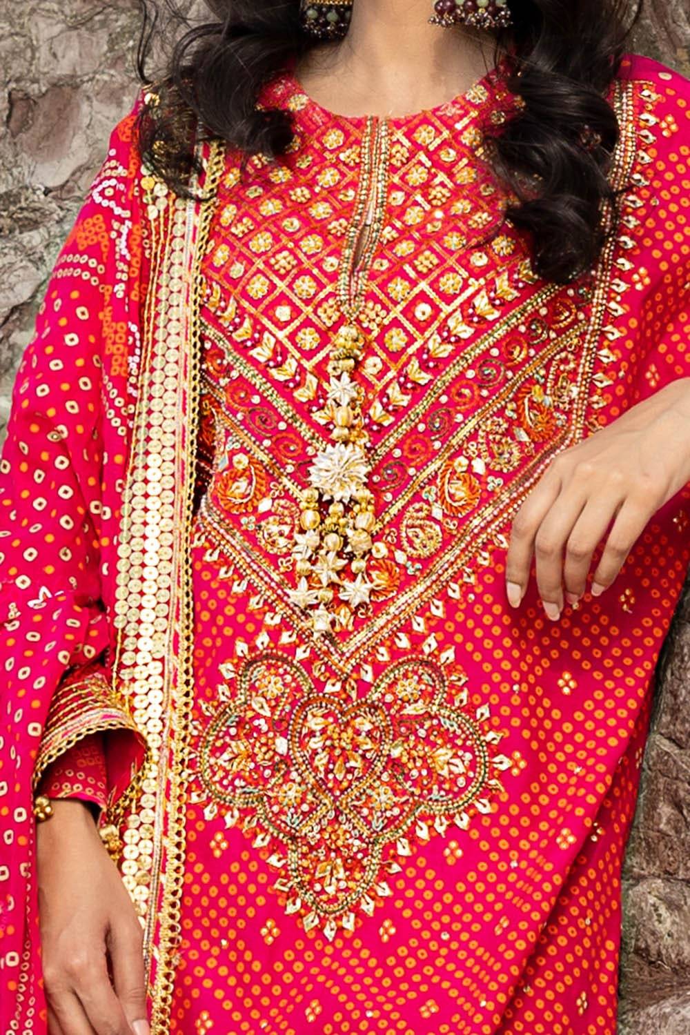 Gul Ahmed | Chunri Lawn 25 | PRW-52019 by Maria Faisal - Registered Vendor of : Gul Ahmed - type : Ladies Clothes - 100% original wedding dresses